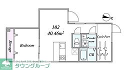 世田谷区三宿2丁目マンション 1LDKの間取図画像