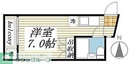 メゾン・ド・マドリエ ワンルームの間取図画像