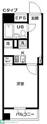 日神デュオステージ笹塚西館 1Kの間取図画像