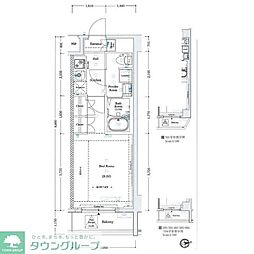 ARKMARK上北沢 1Kの間取図画像