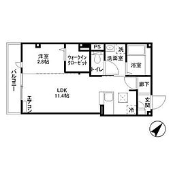 LifementYP 1LDKの間取図画像