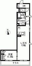 MoGA 1LDKの間取図画像