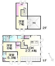 塩釜市字伊保石 3LDKの間取り