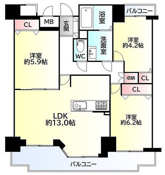 間取りを拡大表示