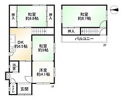 京都地下鉄東西線 蹴上駅 徒歩30分 4DKの間取り