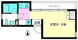 コモレビテラス井の頭 1Kの間取図画像