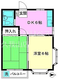 第3丸和はいむ 2DKの間取図画像