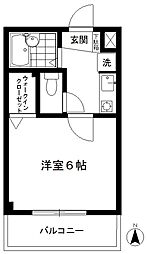 ジュネス久我山 1Kの間取図画像