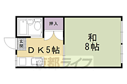 アネックス大竹 4階1DKの間取り
