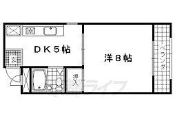 シェモアクレール 3階1Kの間取り