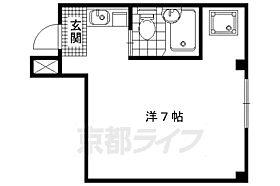 パレスオブタクティクス 107 ｜ 京都府京都市右京区西院下花田町（賃貸マンション1R・1階・16.20㎡） その2