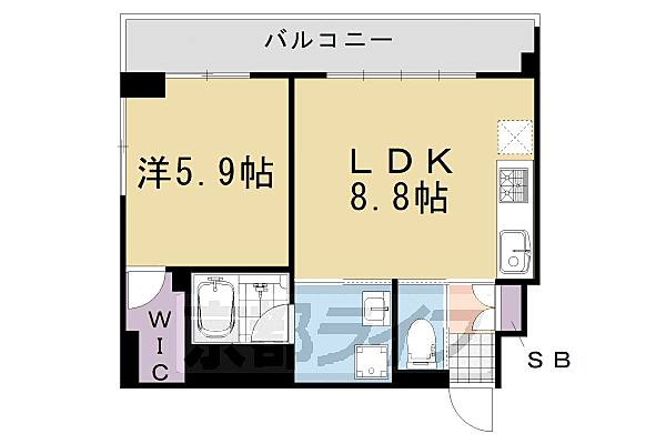 プリオーレリベルタ桂Ａ 202｜京都府京都市西京区川島東代町(賃貸マンション1LDK・2階・38.00㎡)の写真 その2