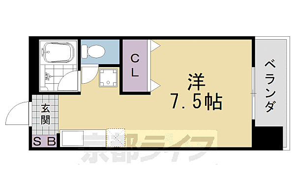 ジオコート桂 101｜京都府京都市西京区桂木ノ下町(賃貸マンション1K・1階・26.35㎡)の写真 その2