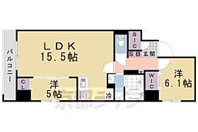 京都府京都市下京区醒ケ井通六条上る佐女牛井町（賃貸マンション2LDK・6階・59.70㎡） その2