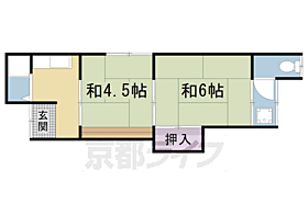 北村荘南棟 2F-東1 ｜ 京都府京都市右京区梅津前田町（賃貸アパート2K・1階・30.50㎡） その2