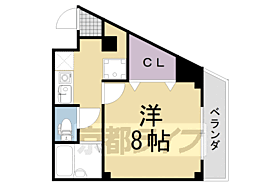 京都府向日市寺戸町西田中瀬（賃貸マンション1K・3階・24.98㎡） その2