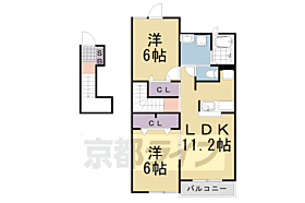 アルコバレーノ 201 ｜ 京都府南丹市園部町本町（賃貸アパート2LDK・2階・56.19㎡） その2