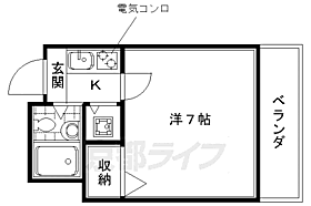 荒木マンション 305 ｜ 京都府京都市右京区嵯峨天龍寺龍門町（賃貸マンション1K・3階・19.09㎡） その2