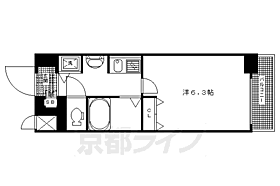 京都府京都市下京区堀川通四条下ル四条堀川町（賃貸マンション1K・8階・20.80㎡） その2