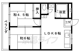 サンシャインコーポ新宮 305 ｜ 京都府京都市右京区嵯峨新宮町（賃貸マンション2LDK・3階・40.00㎡） その2