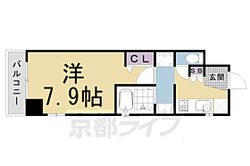 フェイバル二条 405 ｜ 京都府京都市中京区壬生神明町（賃貸マンション1K・4階・25.20㎡） その2