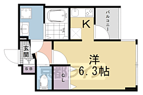 アドバンス京都レイズ 506 ｜ 京都府京都市南区唐橋経田町（賃貸マンション1K・5階・23.45㎡） その2