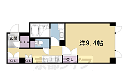 ＣＡＳＡ太秦広隆寺 4階1Kの間取り