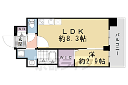 ソルテラス京都ＪＵＪＯ薫 3階1LDKの間取り