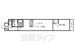 A-mon壬生高樋 1LDKの間取図画像