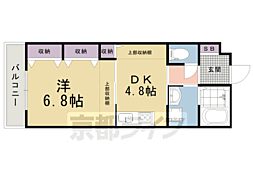 マ・リッチ西院 1DKの間取図画像