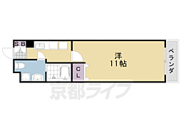 アン・レーブ 1Kの間取図画像