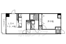 アビタシオンオンズアン 1LDKの間取図画像