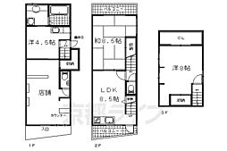 西野八幡田町店舗付貸家 -/xx