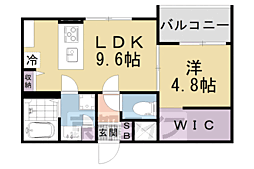Cocowa Le Hal 1LDKの間取図画像