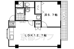 開花えれがんす 1LDKの間取図画像