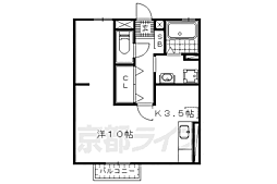 シャルマンコート 1Kの間取図画像