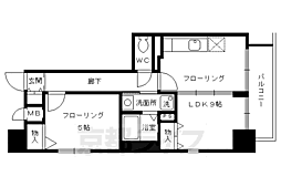 ベラジオ烏丸御池 1LDKの間取図画像