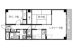 リヴェール 2LDKの間取図画像