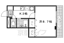 ハートフルマンション 1Kの間取図画像