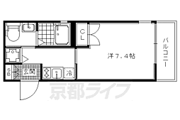 アクアプレイス京都西陣 1Kの間取図画像