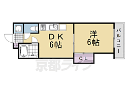 Nフラットファミリアール 1DKの間取図画像