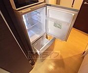 備え付きの冷蔵庫です。