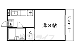 メゾン・デ・プランタン 1Kの間取図画像