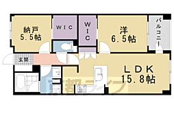 ローレルコート京都御所東 1SLDKの間取図画像
