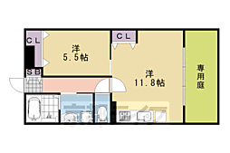 ボヌール桂 1階