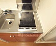 2口ＩＨコンロ付きです。