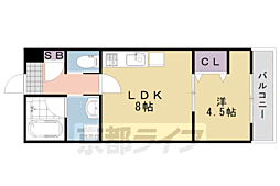 リアン桂ウエスト 1階/-