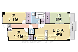 パデシオン宇治三室戸1番館 3LDKの間取図画像
