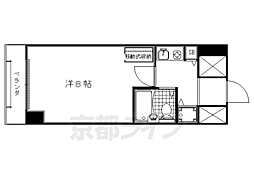 ジョイテル西院 1Kの間取図画像