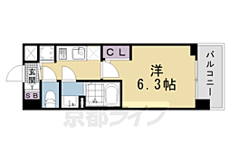エスリード京都吉祥院 ヴィーナ 1Kの間取図画像